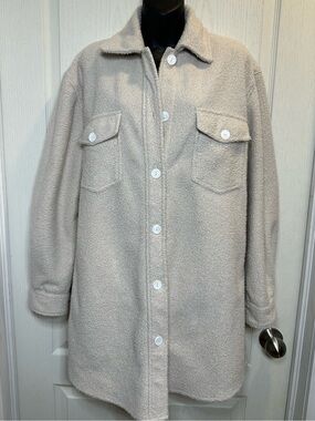 Jackson Rowe x Jillian Harris Scholar Shacket in Size M neutral minimalist